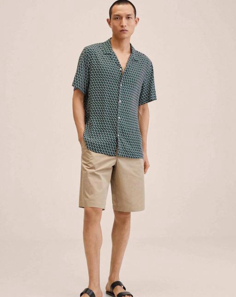 Vintage Olive Shirt with Sober Look